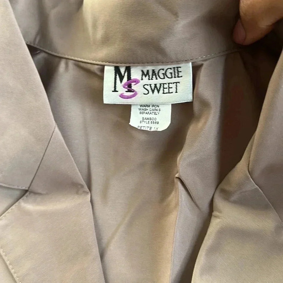 NWT Maggie Sweet 3 Piece Skirt Set Tan Size 1X Petite - Picture 11 of 14